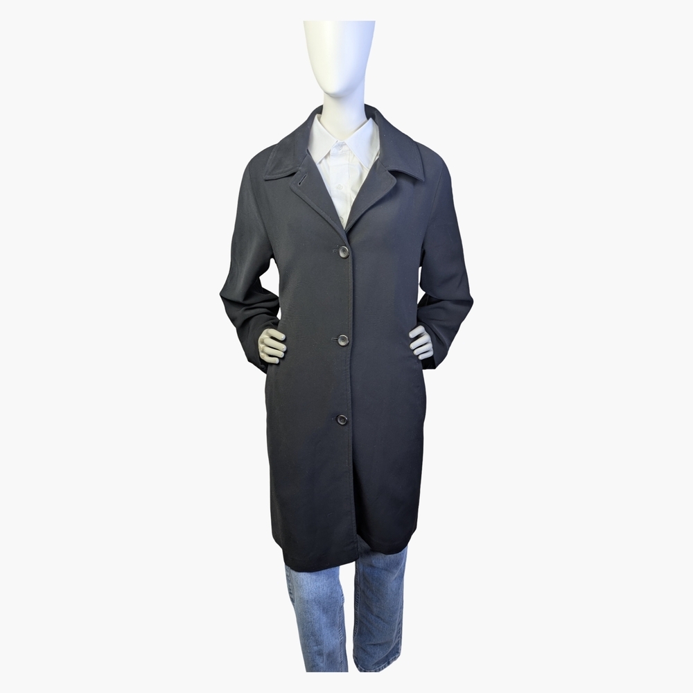 London Fog Classic Button Front Spring And Fall Coat | Tailored Jacket | Size L
